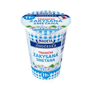 Madeta Jihočeská zakysaná smetana 11%