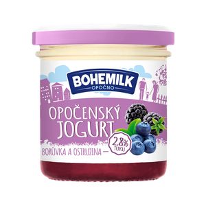 Bohemilk Opočenský jogurt borůvka a ostružina