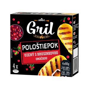 Albert Pološtiepok na gril s brusinkou