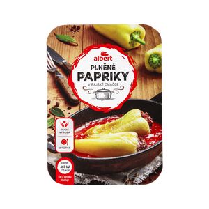 Albert plněné papriky v rajské omáčce