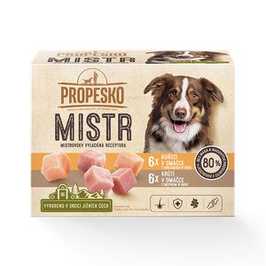 Propesko Mistr kapsičky kuřecím a krůtí v omáčce