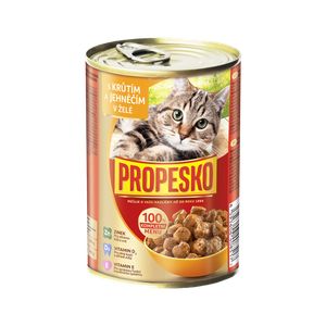 Propesko konzerva krůtí a jehněčí v želé