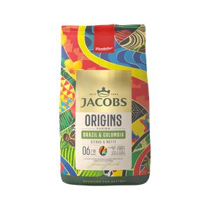 Jacobs Origins káva zrno Brazil&Colombia