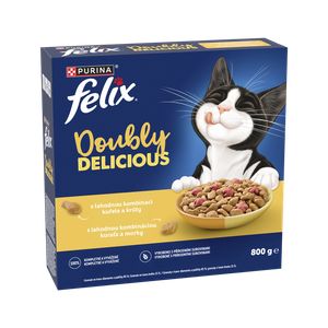 Felix Doubly Delicious kuřecí a krůtí